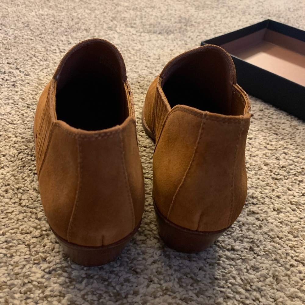 NWT Coach Women's Suede Ankle Bootie Saddle 9 M - Picture 4 of 8